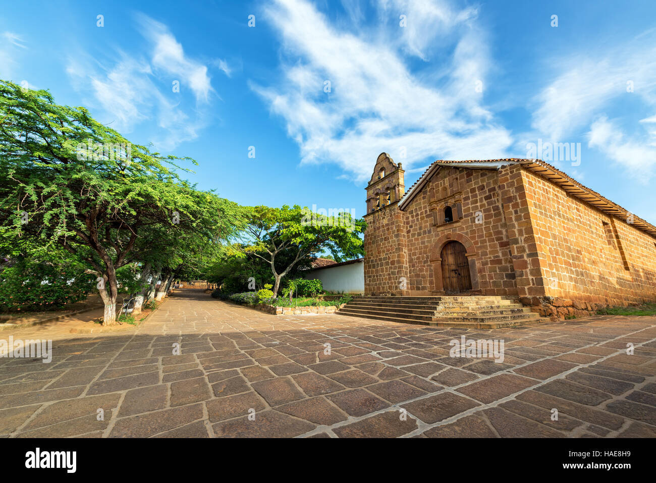 Cappella di Gesù nella storica cittadina di Barichara, Colombia Foto Stock