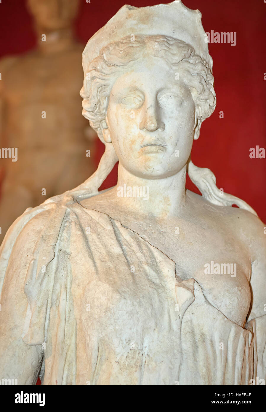 26.09.2009 statua romana di statua in marmo. Museo Jamahiriya, quadrato verde, Tripoli, Libia Foto Stock