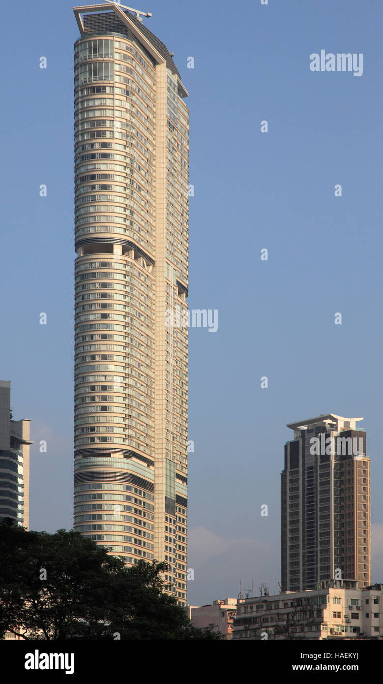 Cina, Hong Kong Kowloon, grattacielo, appartamento edificio, Foto Stock