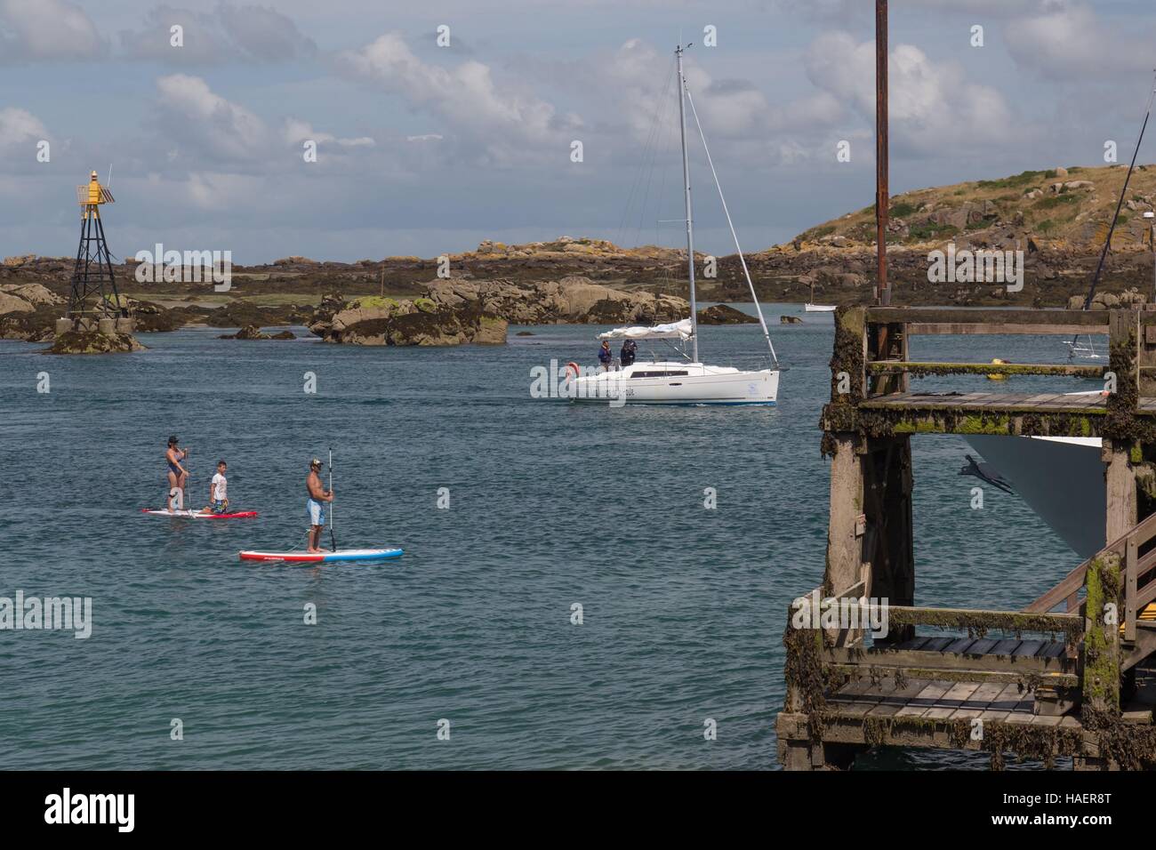 Le isole Chausey, (50) Manche, Bassa Normandia Foto Stock