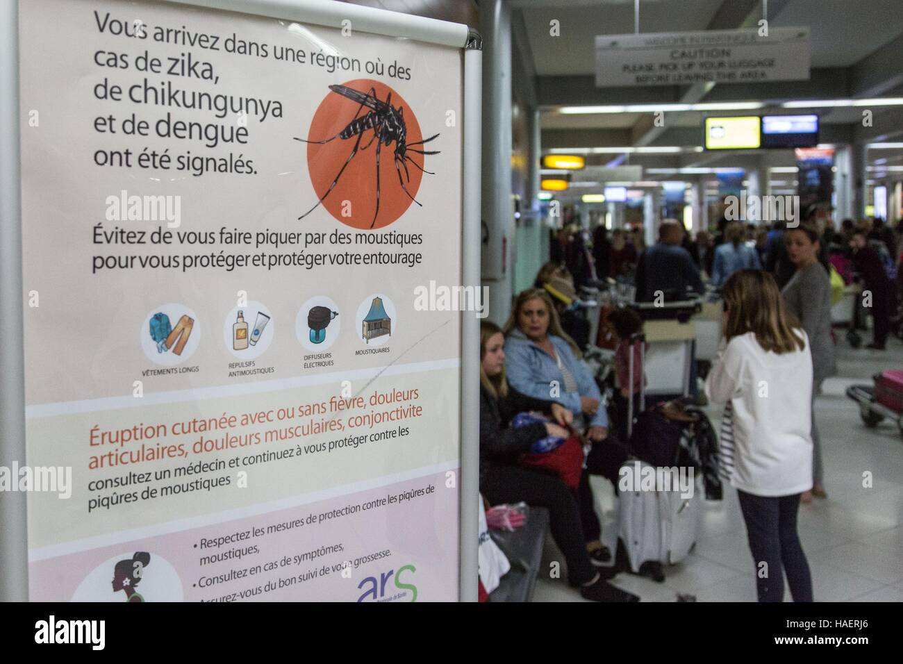Prevenzione dell'ZIKA virus Chikungunya, la febbre dengue, Martinica Foto Stock