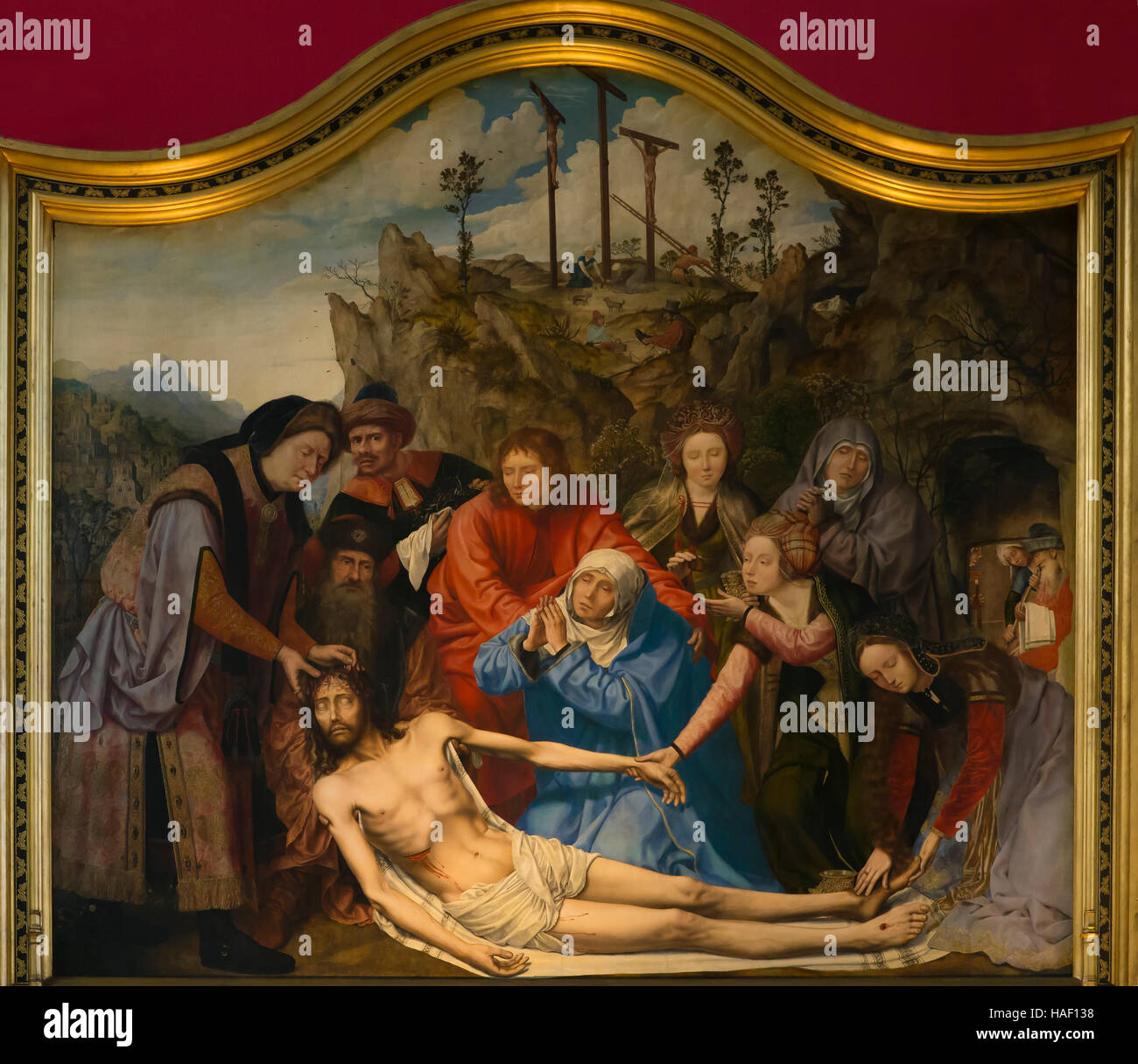 Lamento di Quentin Matsys, 1509-1511, il Museo Reale di Belle Arti, Anversa, Belgio, Europa Foto Stock