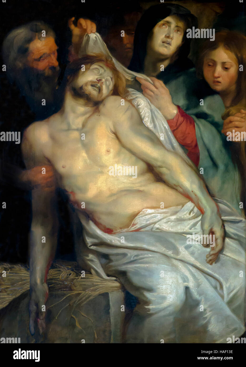 La Lamentazione, di Peter Paul Rubens, 1618, Museo reale delle Belle Arti, Anversa, Belgio, Europa Foto Stock