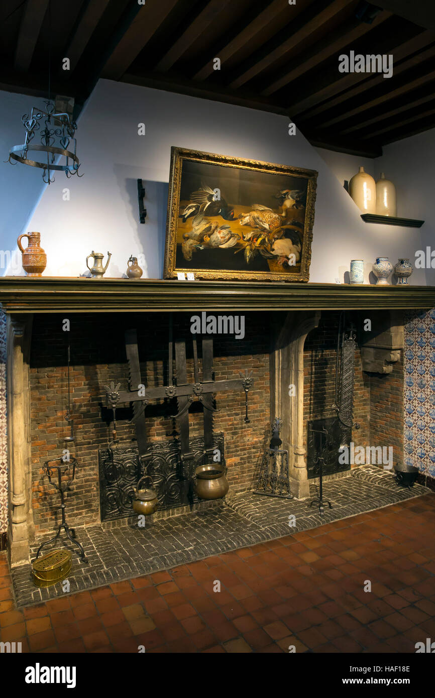 Cucina e ancora la vita con gli uccelli morti da Alexander Adraenssen, Rubenshuis, Anversa, Belgio, Europa Foto Stock Cucina e ancora la vita con gli uccelli morti da Alexander Adraenssen, Rubenshuis, Anversa, Belgio, Europa Foto Stock