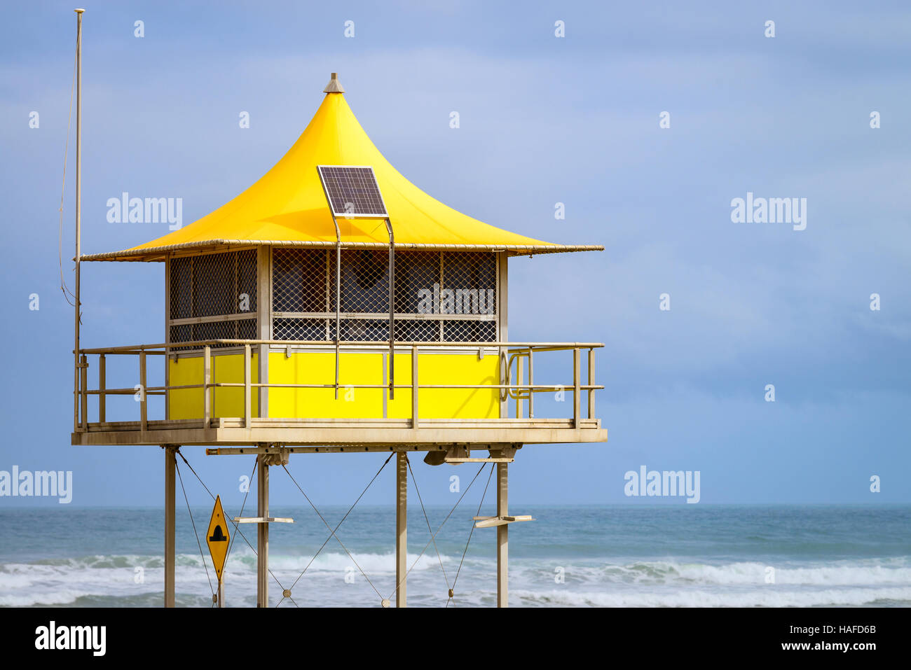Surf life saving tower a Goolwa, Sud Australia Foto Stock
