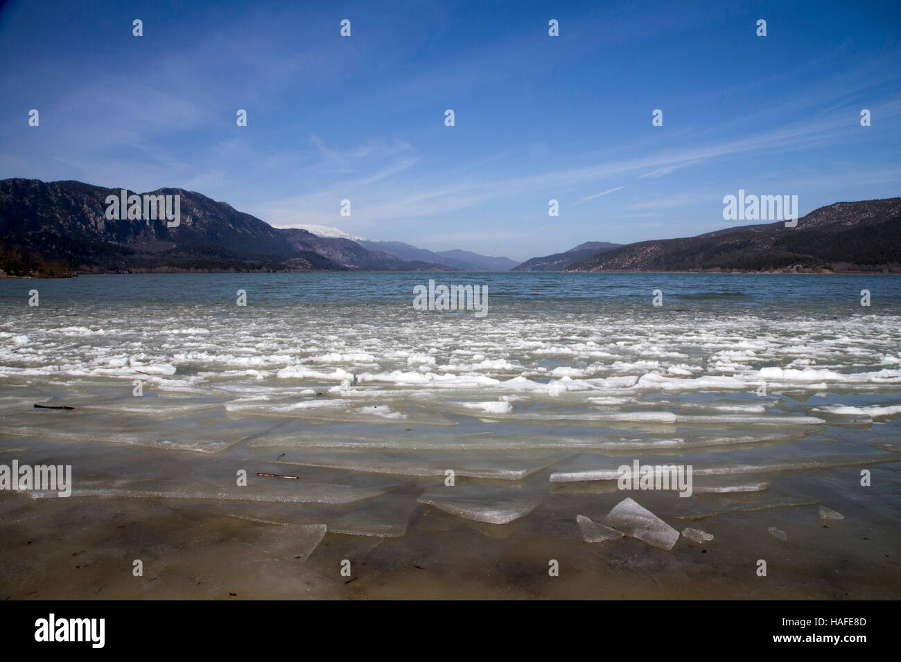 Lago di Kovada e parco nazionale che si trova nella provincia di Isparta. Foto Stock