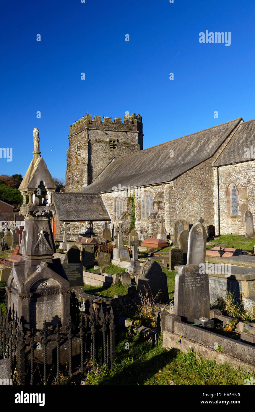 Chiesa Parrocchiale, Llantrisant, Ipswich, nel Galles del Sud. Foto Stock
