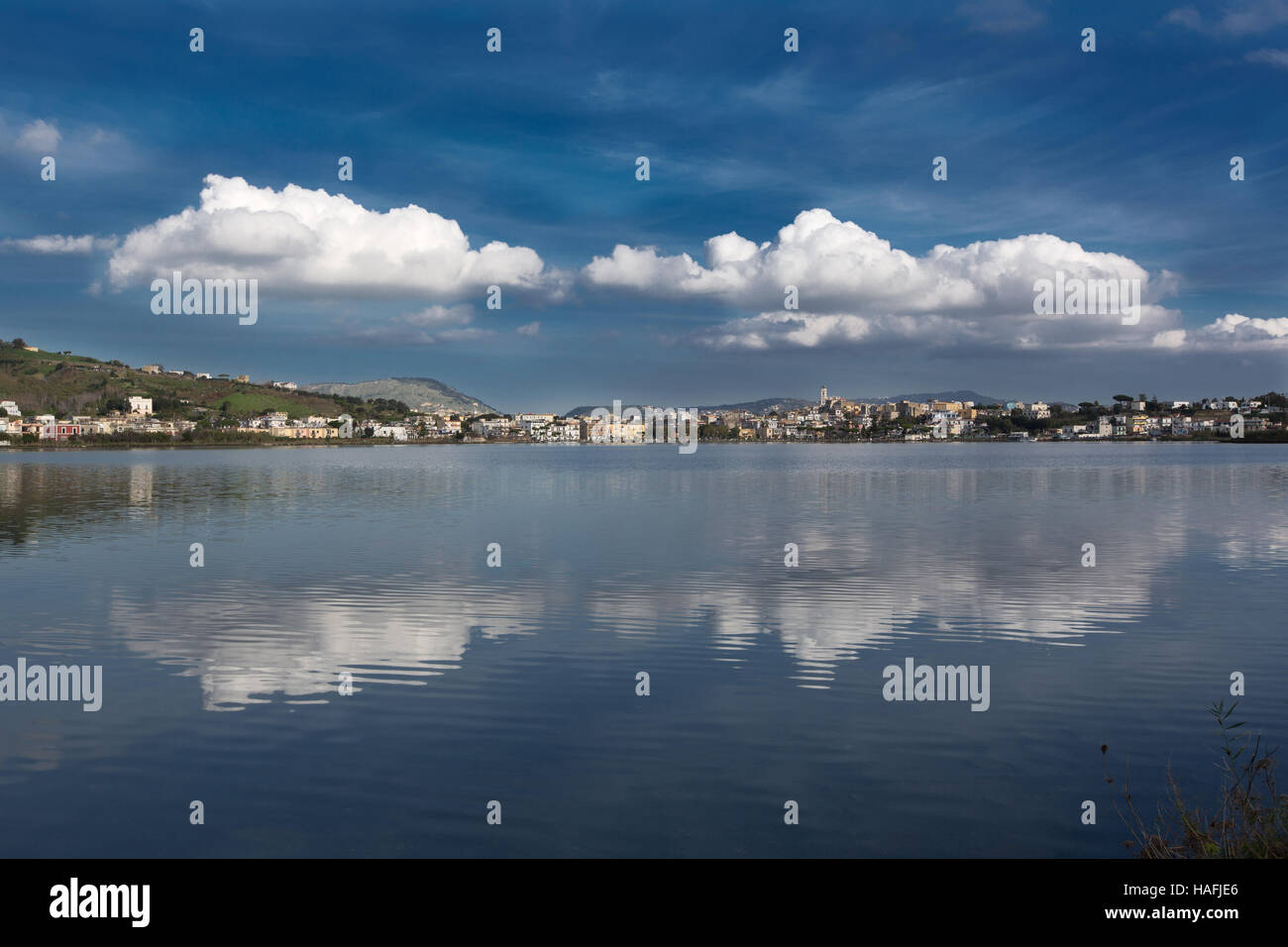 Italia Campania Napoli - Lago Miseno Bacoli Foto Stock