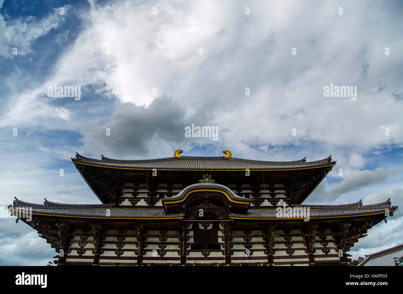 Vista Al Todai ji a Nara, Giappone Foto Stock