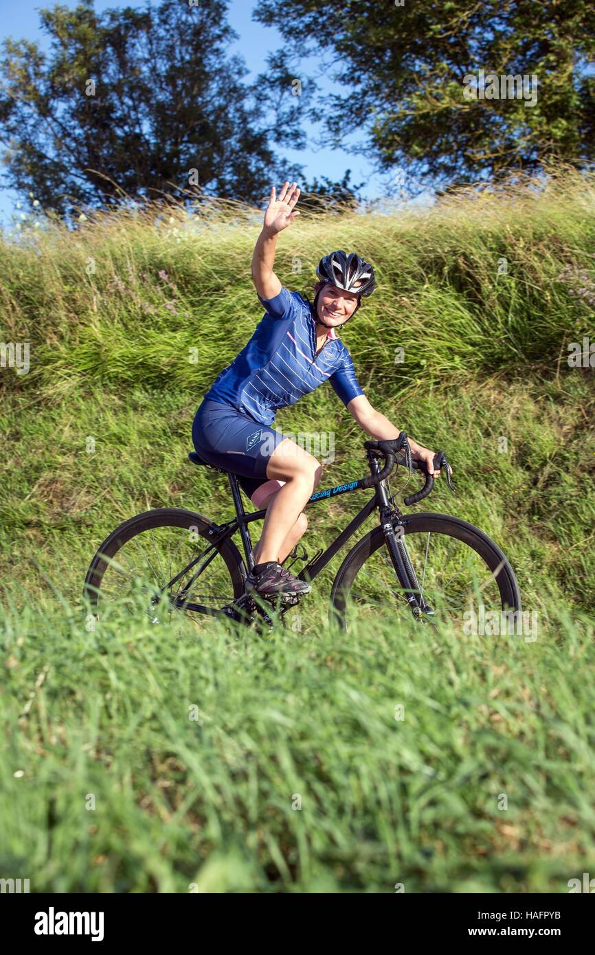 JULIE RACING BICICLETTA DESIGN Foto Stock