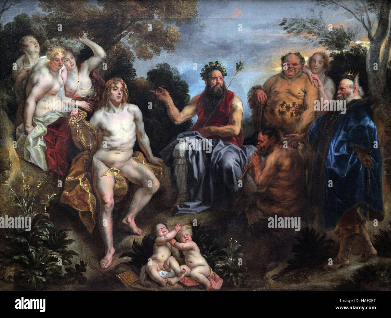 Il Giudizio di Giuda di Giacobbe Jacques Jordaens 1593-1678 Foto Stock