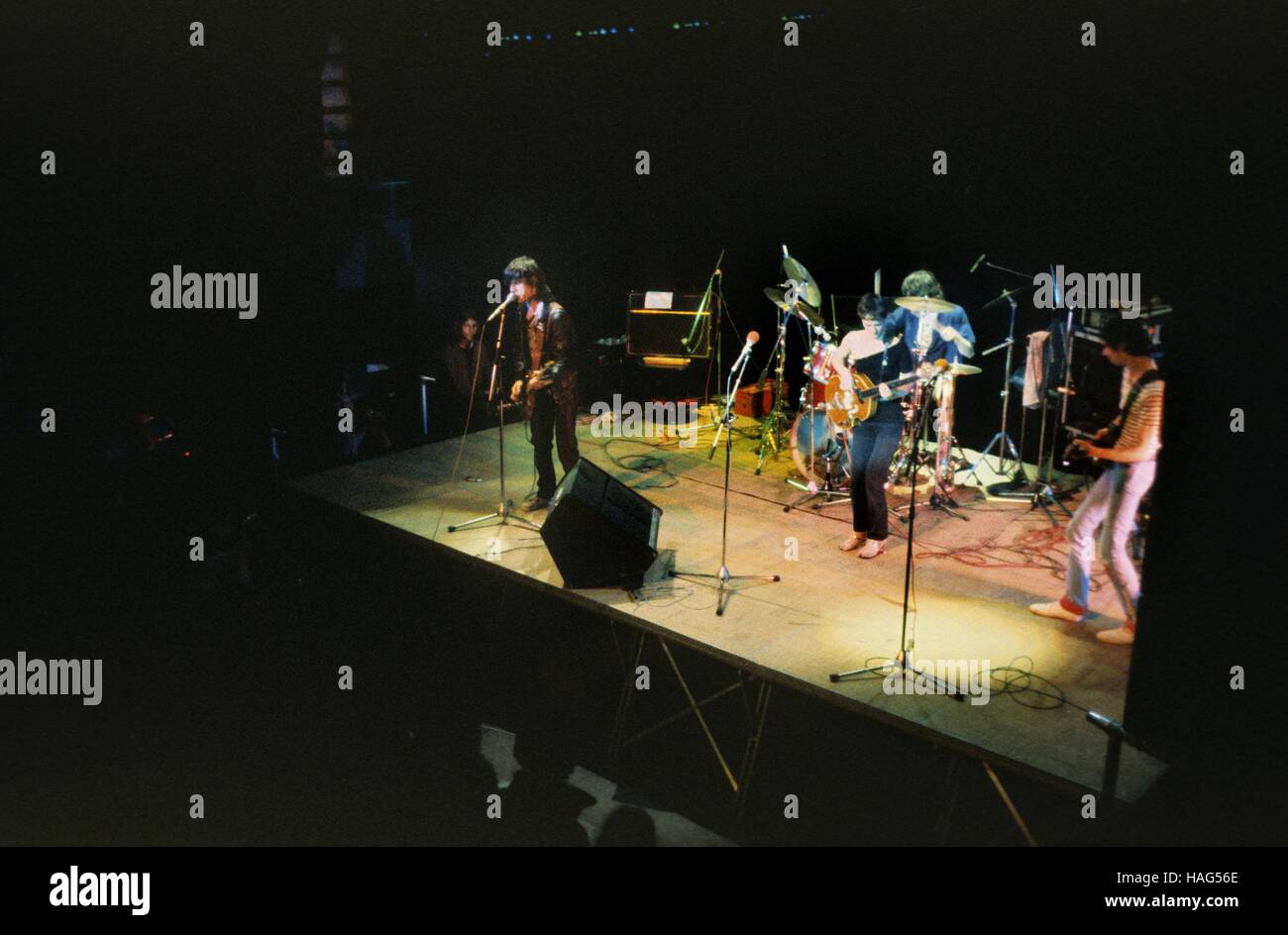 Telefono francese rock band live concerto Philippe Gras / Le Pictorium Foto Stock