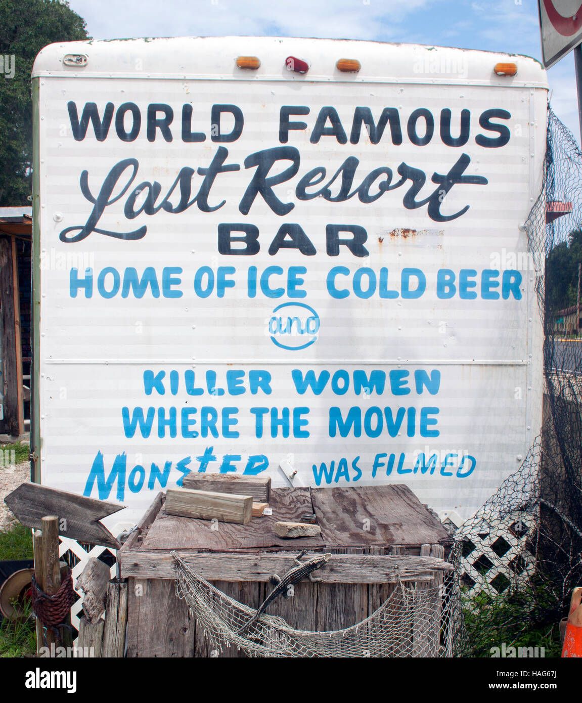 Serial Killer bar dove Aileen Wuornos il mostro appeso fuori in Port Orange Florida Foto Stock
