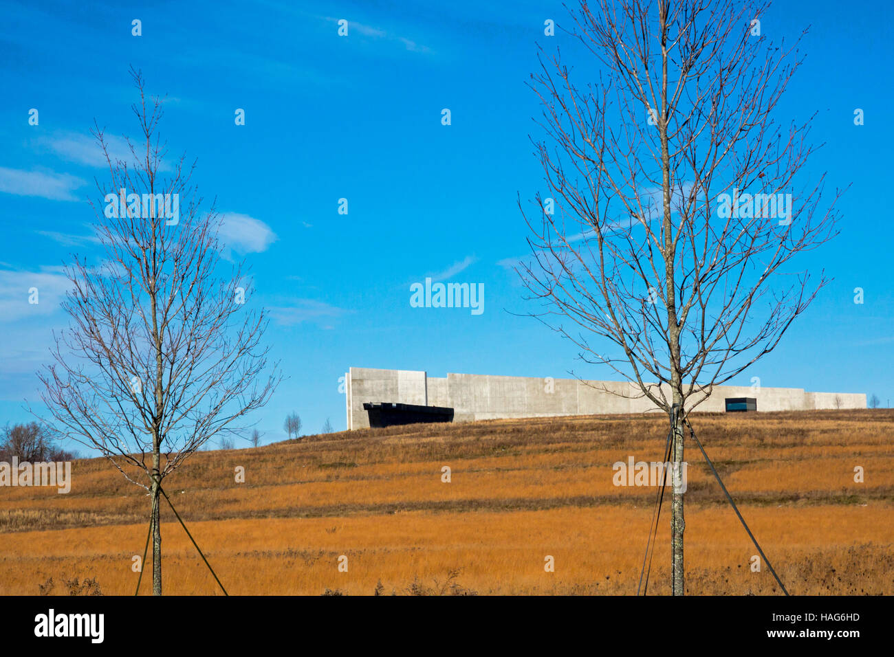 Shanksville, Pennsylvania - Il visitor center complex al volo 93 National Memorial. Foto Stock