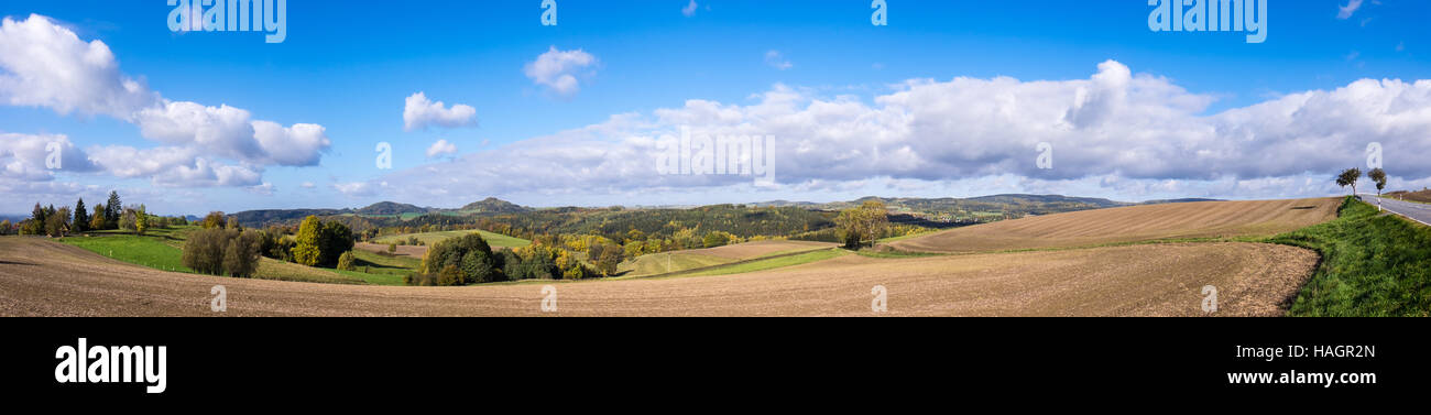 Campo agricolo panorama Foto Stock