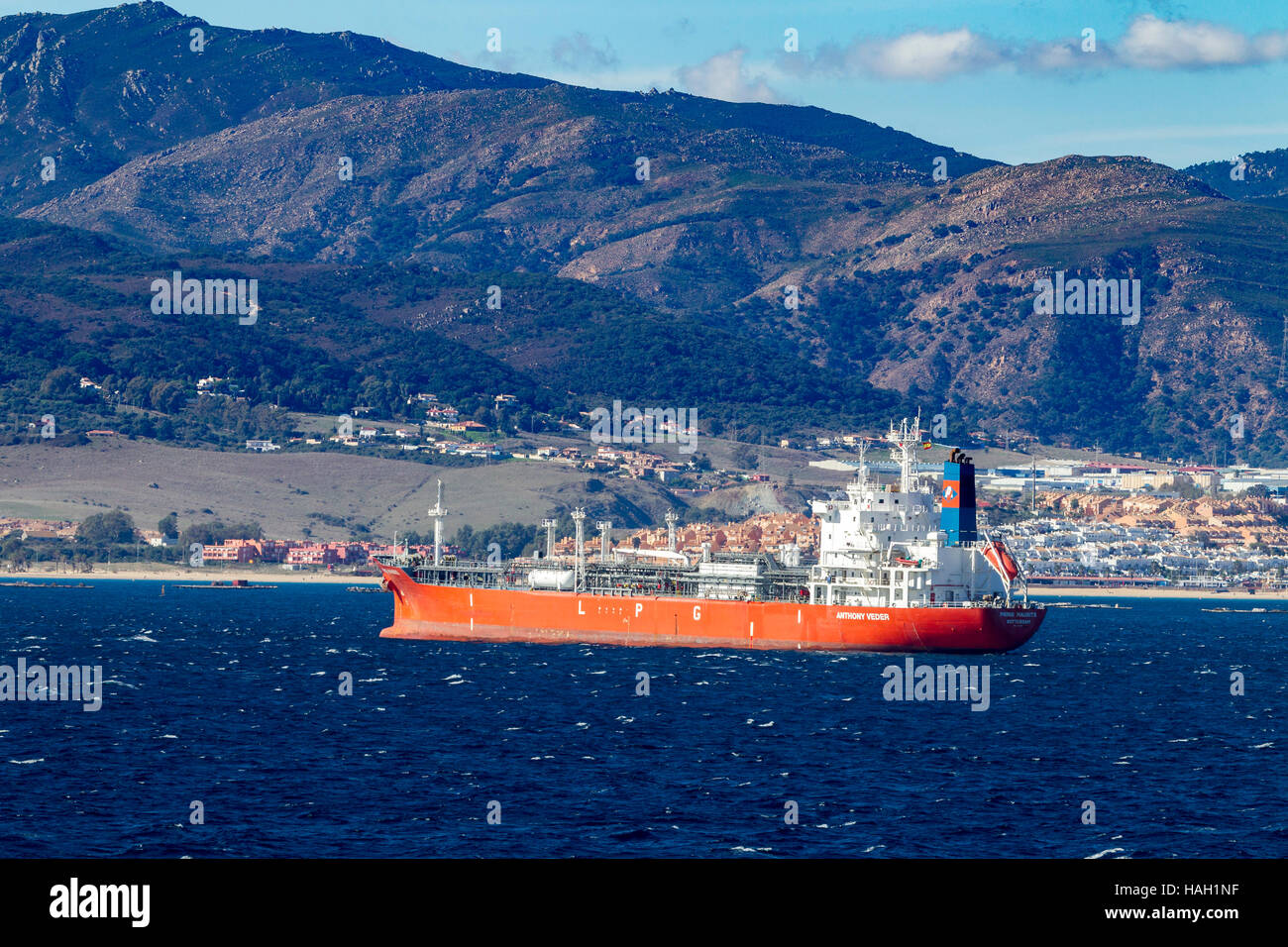 Spedizione GPL Anthony veder, Prins Maurits registrato Rotterdam. Foto Stock