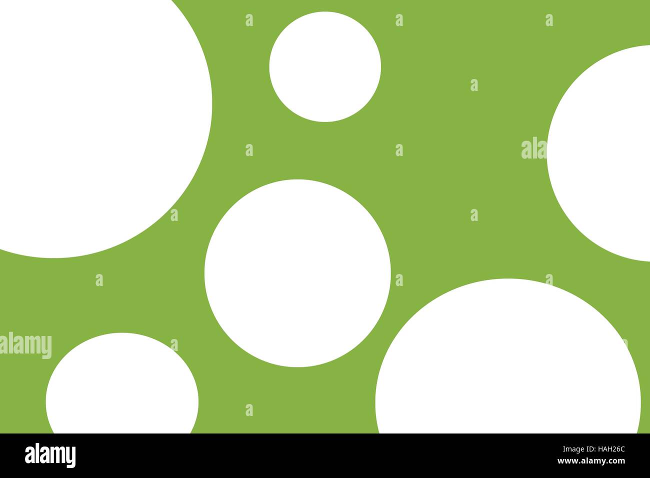 Semplice, background moderno o texture di puntini bianchi su sfondo verde Foto Stock