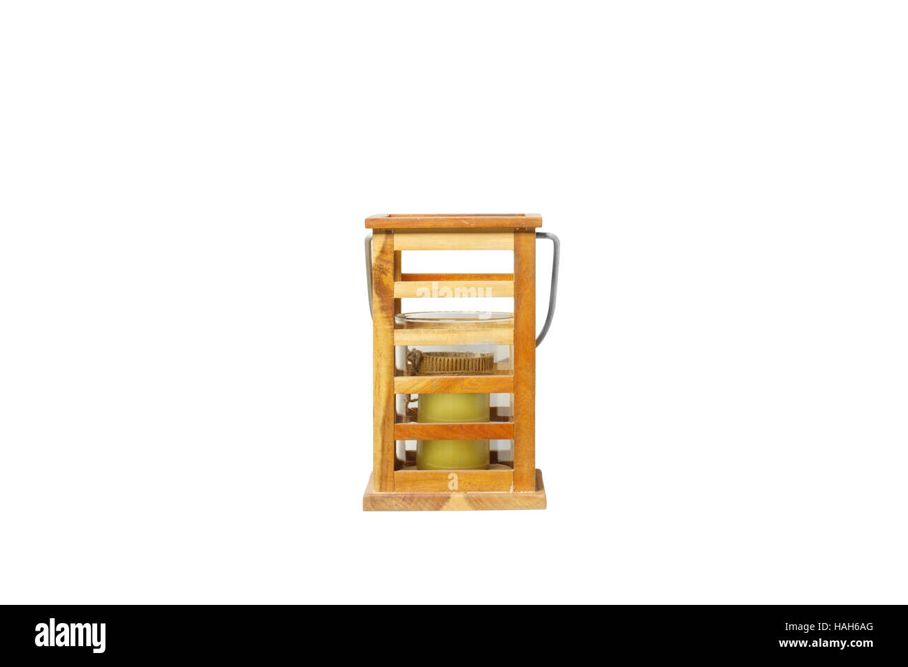 Le lanterne isolato su sfondo grigio. Foto Stock