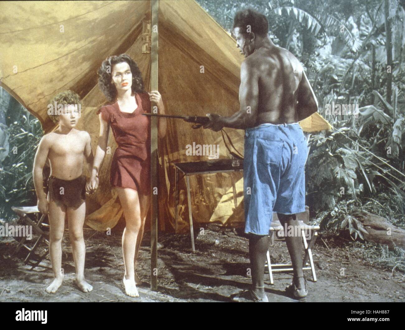 Tarzan trova un figlio Anno : 1939 USA Direttore : Richard Thorpe Maureen O'Sullivan , Johnny Sheffield Foto Stock