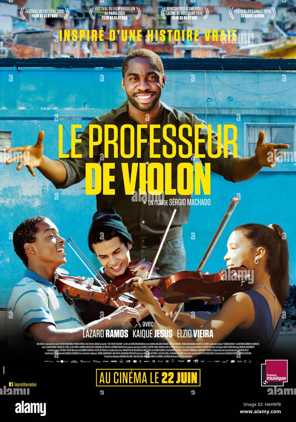 Tudo Que Aprendemos Juntos l'insegnante di violino Anno : 2015 Brasile Direttore : Sergio Machado Lazaro Ramos poster (Fr) Foto Stock