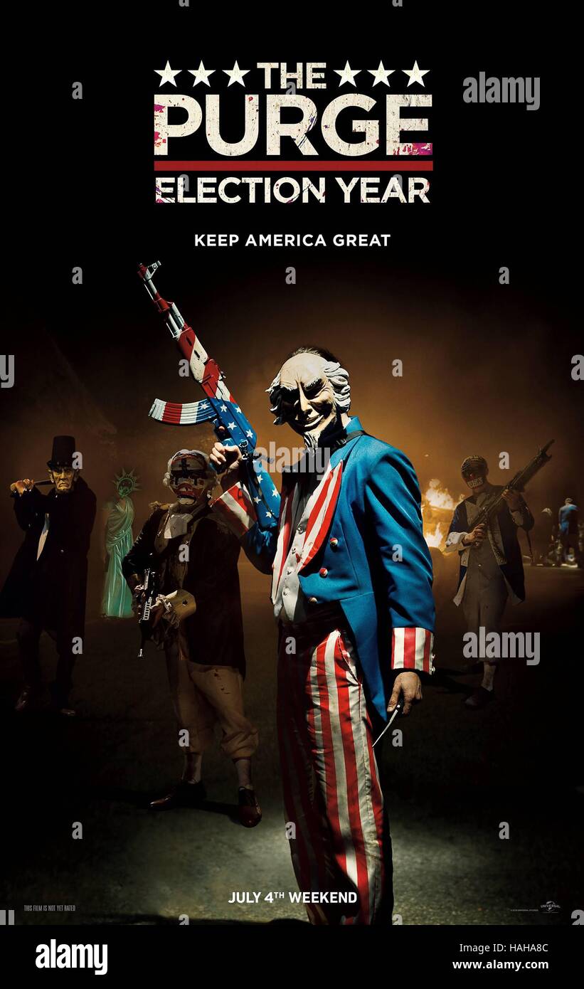 Lo spurgo: Elezione Anno Anno : 2016 USA Direttore : James DeMonaco poster (USA) Foto Stock