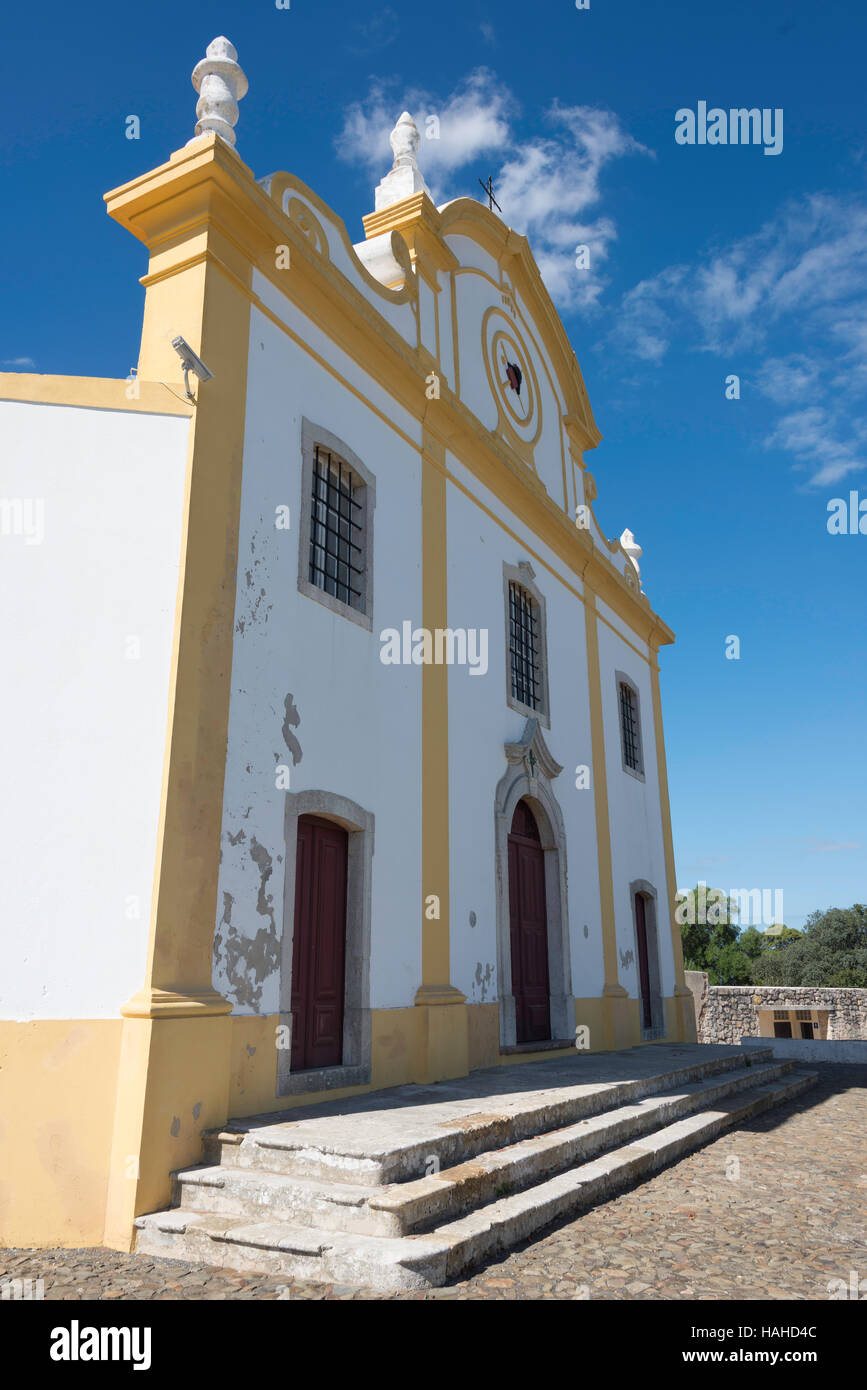 Chiesa della Madonna della Grazia (Igreja de Nossa Senhora da Graca) alla fortezza di Sagres,Algarve Portogallo Foto Stock