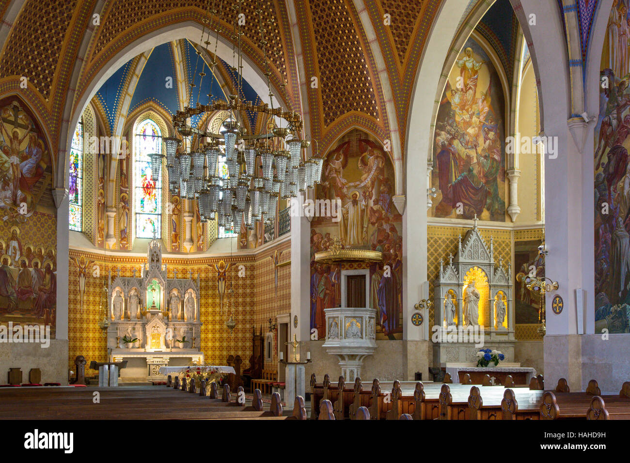 San Martino La chiesa parrocchiale, Bled, Alta Carniola, Slovenia Foto Stock