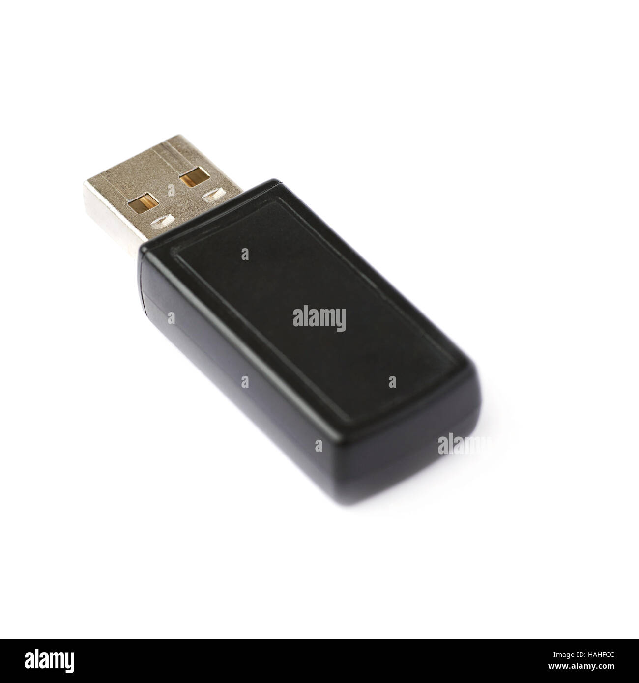 Unità di memoria flash o un ricevitore senza fili isolati su sfondo bianco Foto Stock