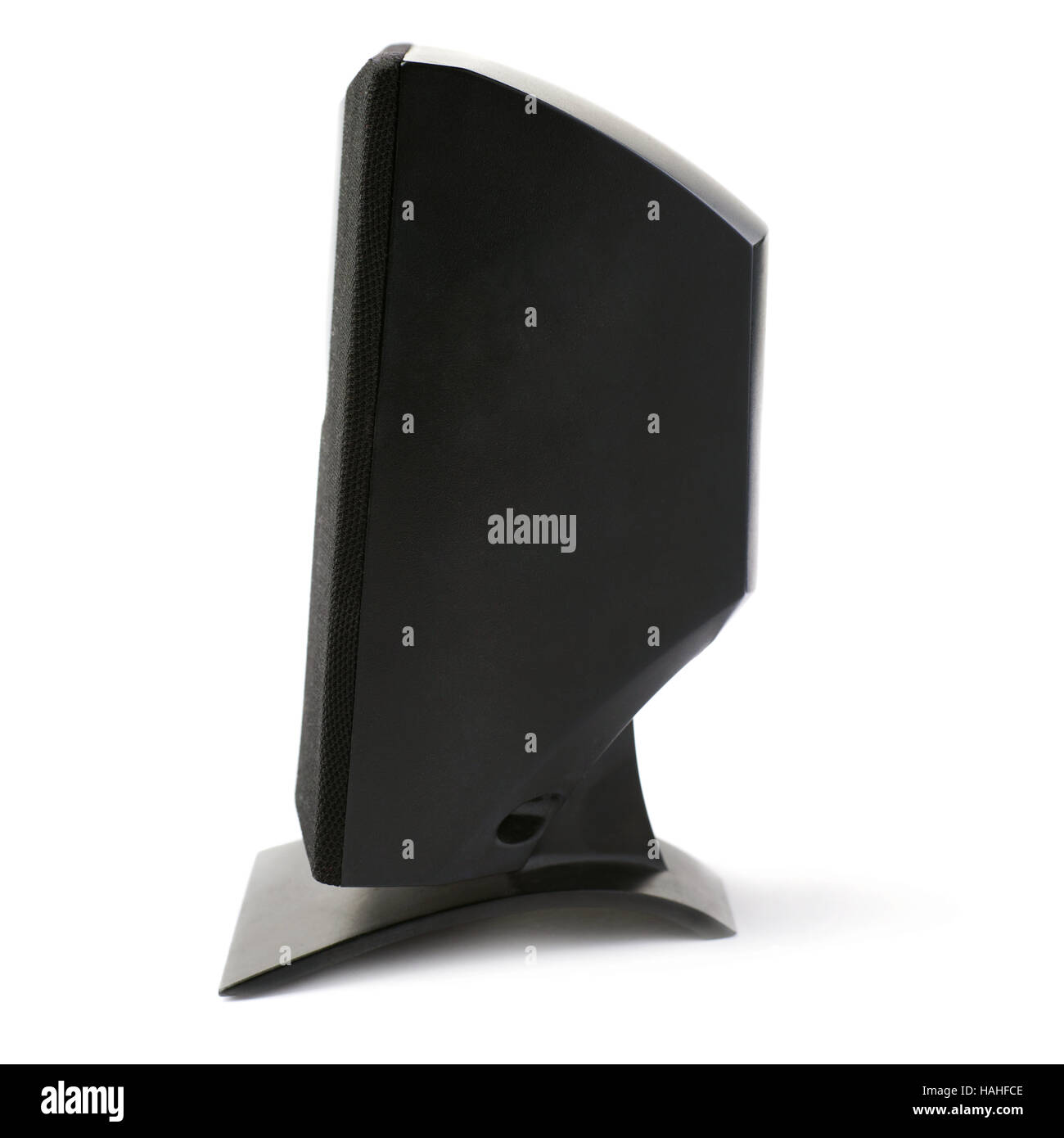 Altoparlante audio isolate su uno sfondo bianco Foto Stock