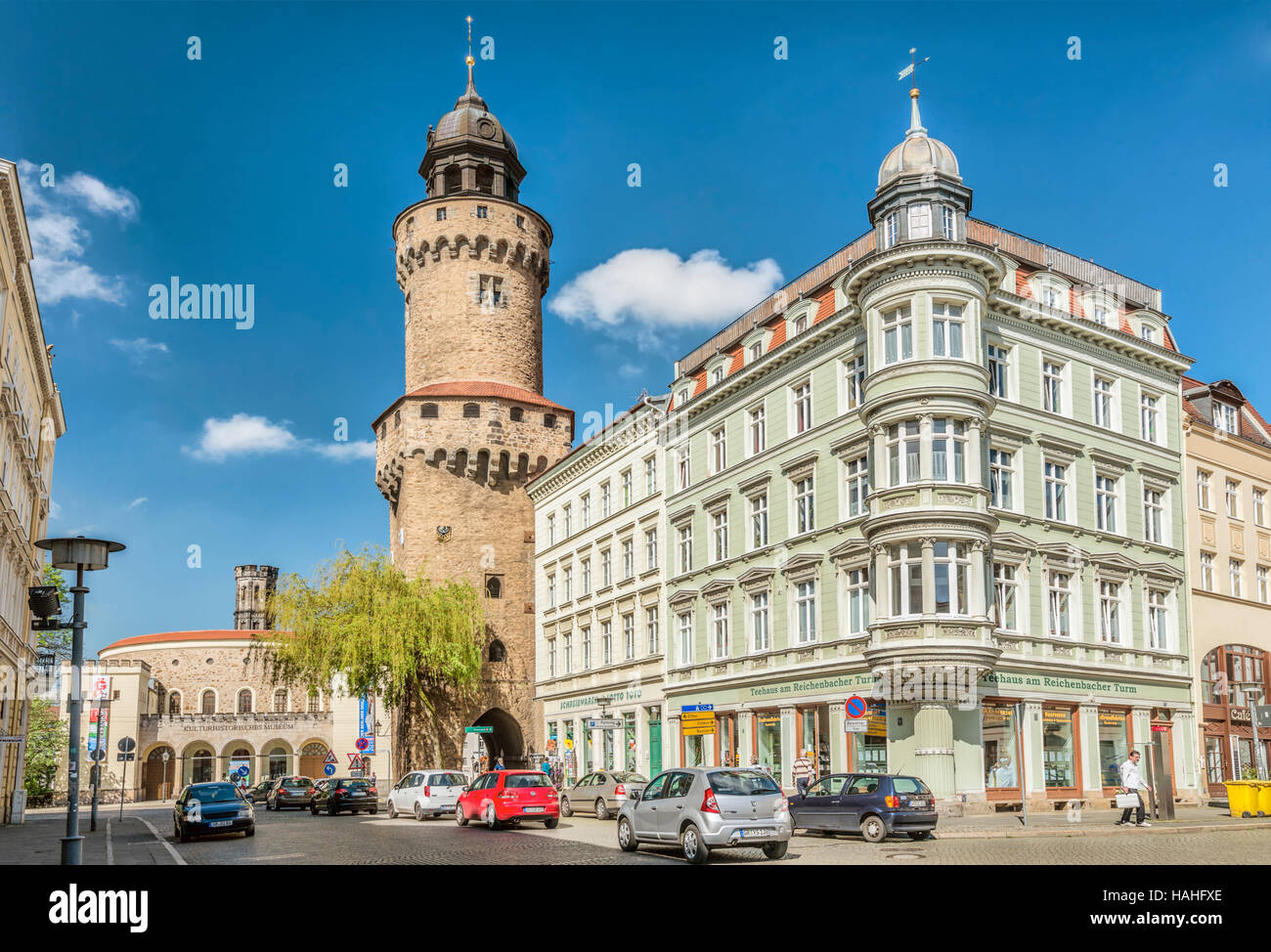 Torre del Turmo di Reichenbacher, Goerlitz, Sassonia, Germania Foto Stock