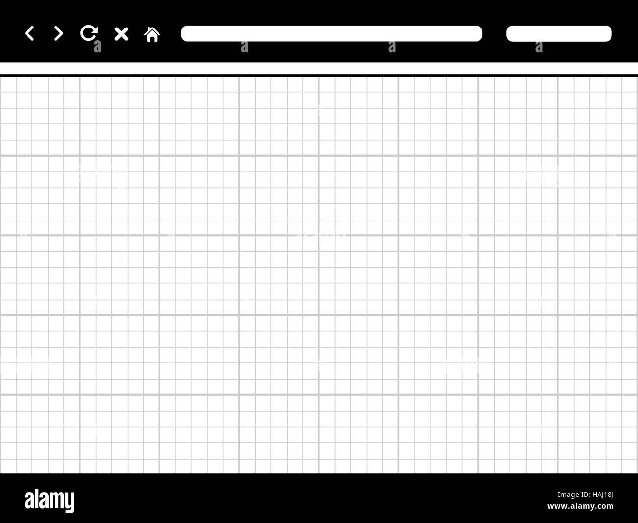 Modello di browser Foto Stock