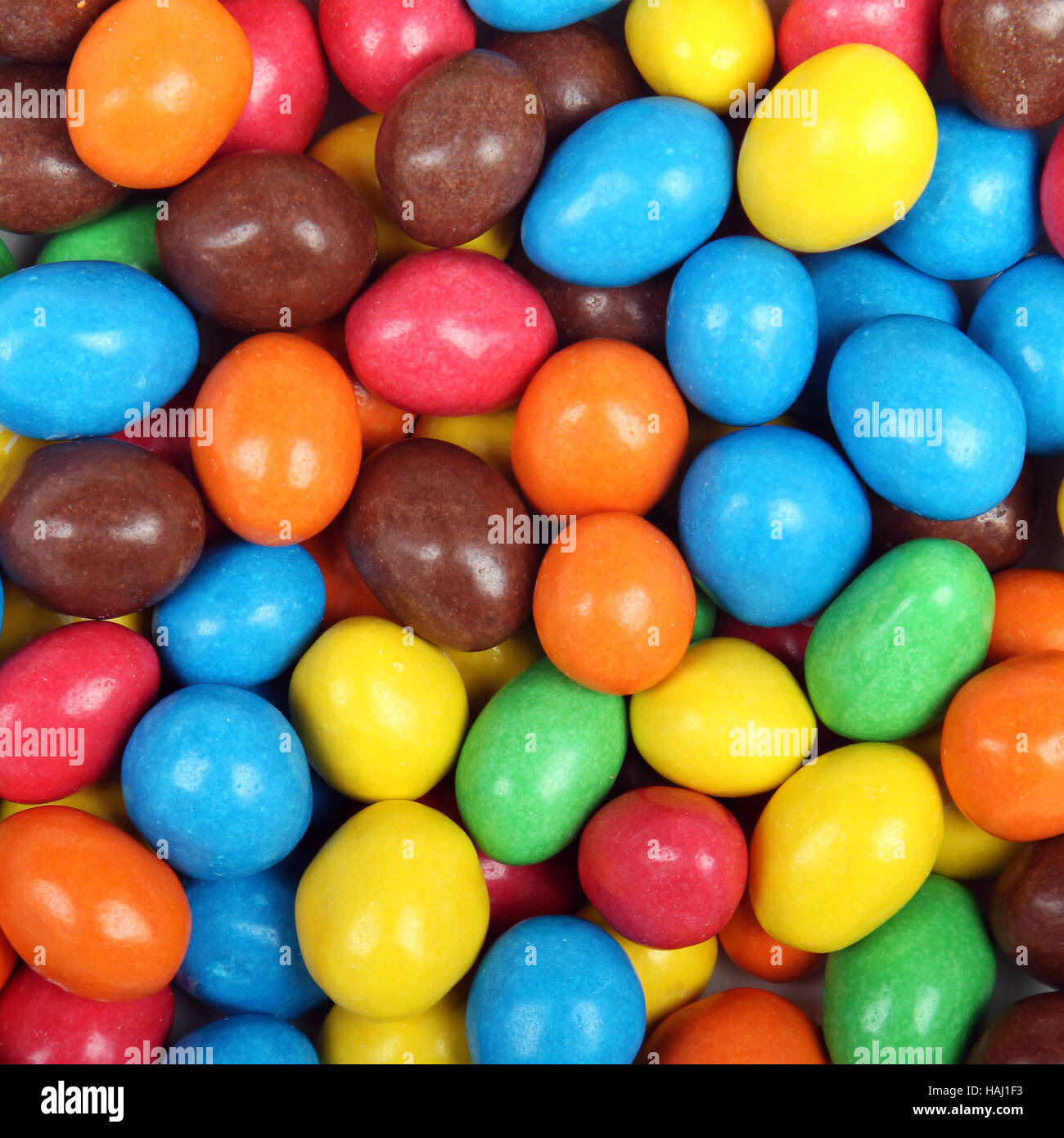 Sfondo colorato di cioccolatini Foto Stock