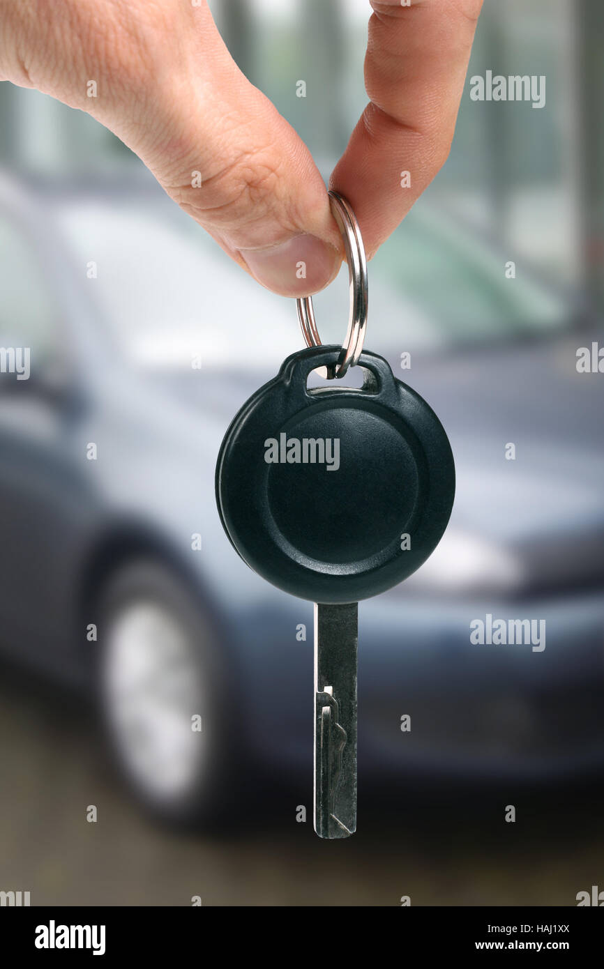 Acquistare o noleggiare un auto Foto Stock