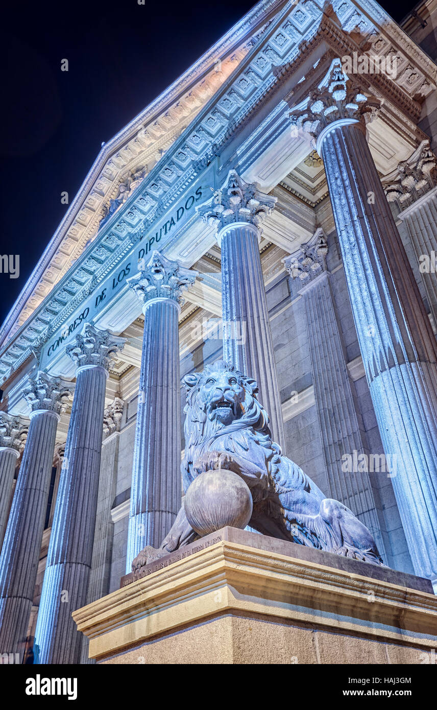 Congresso dei Deputati di Spagna. Madrid. Spagna. Foto Stock