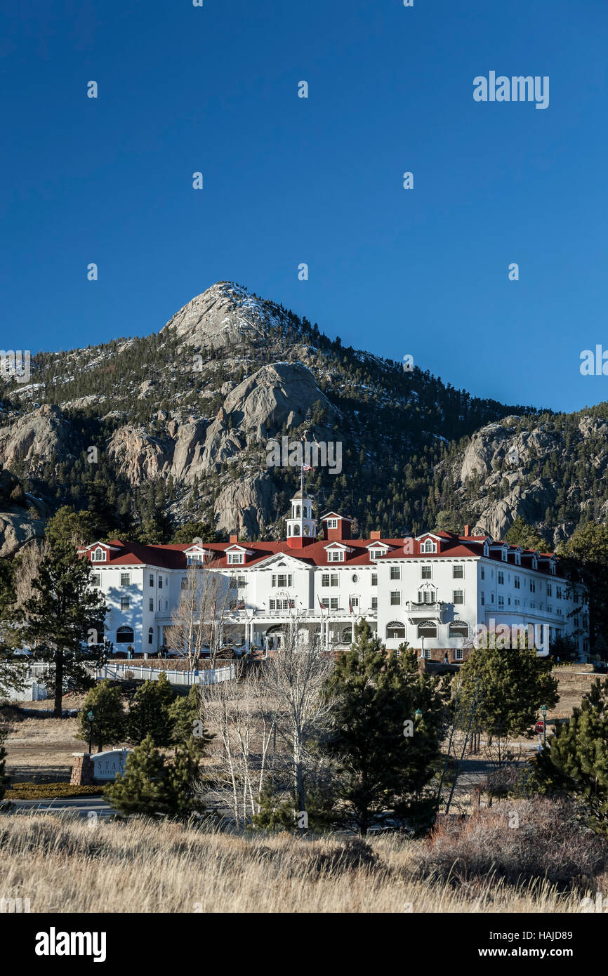 La Stanley Hotel, Estes Park, COLORADO, Stati Uniti d'America Foto Stock