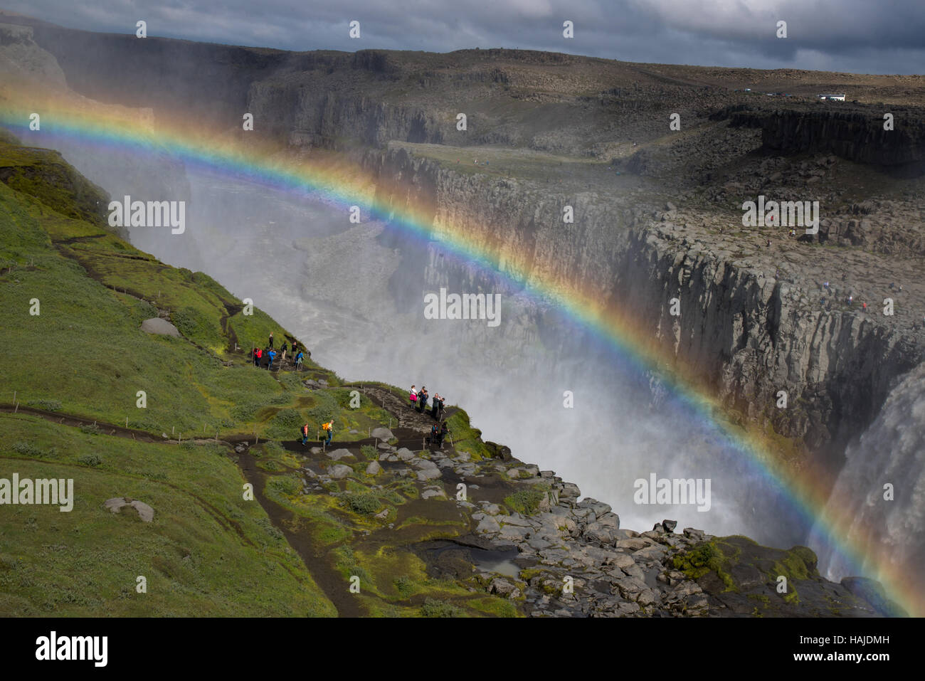 Cascata di dettifoss in Islanda Foto Stock