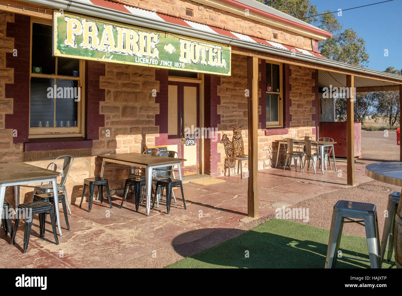 Il telecomando Prairie Hotel in outback Parachilna Sud Australia Foto Stock