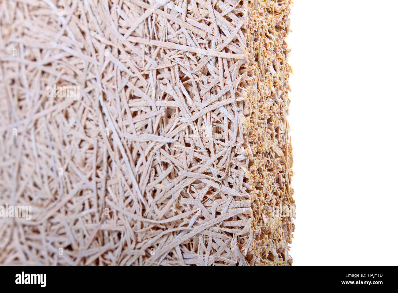 Scheda fibrolite isolati su sfondo bianco Foto Stock