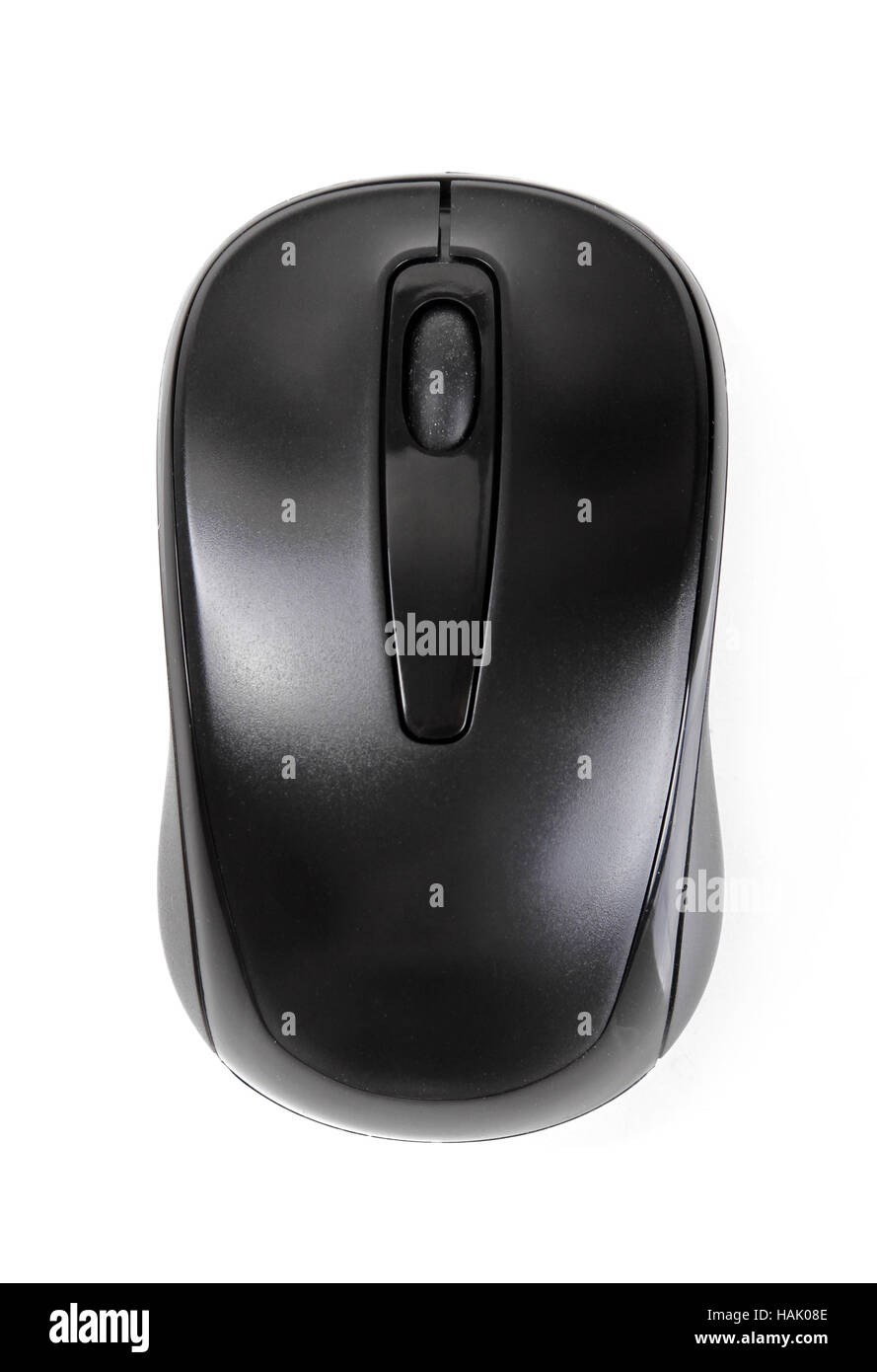 Il computer wireless mouse isolato su bianco Foto Stock