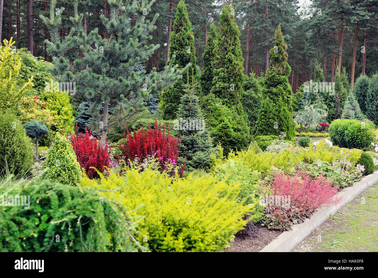 Giardino paesaggistico Foto Stock