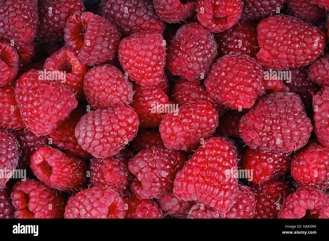 Lampone sfondo di frutta Foto Stock