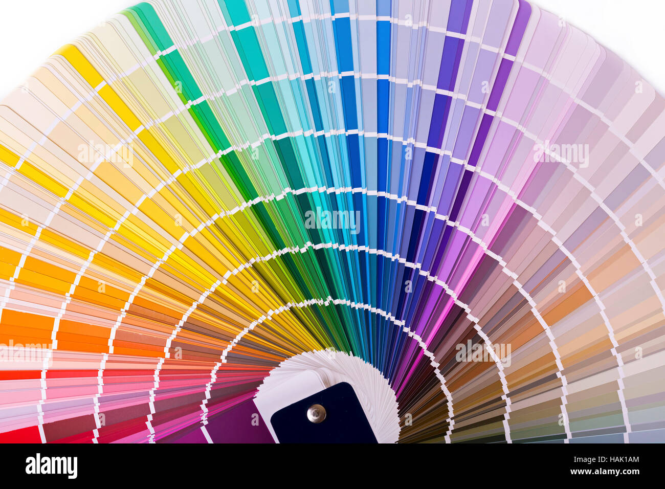 Tavolozza dei colori, catalogo con design i campioni di vernice Foto Stock