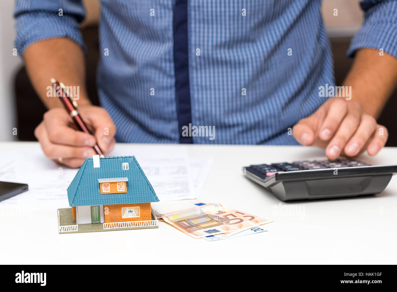 Gestione delle proprietà di concetto, IL CALCOLO SPESE DOMESTICHE Foto Stock