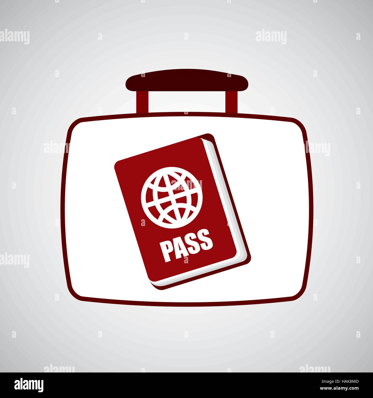 Concetto di viaggio passaporto documento illustrazione vettoriale EPS 10 Illustrazione Vettoriale