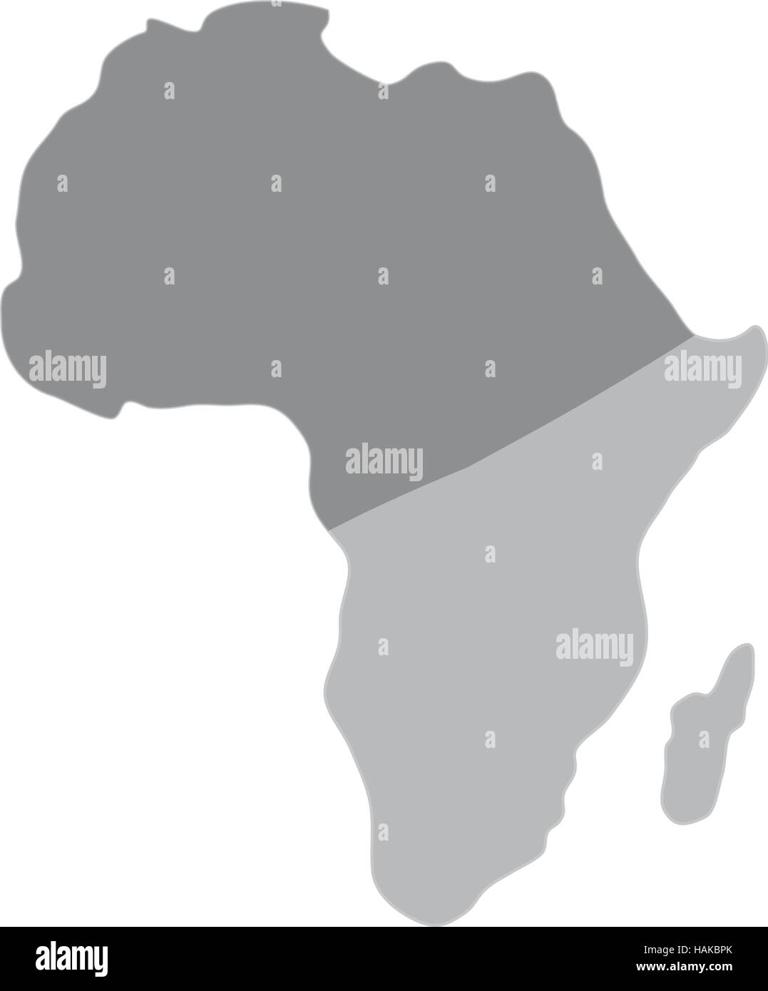 Africa mappa icona silhouette illustrazione vettoriale graphic design Illustrazione Vettoriale