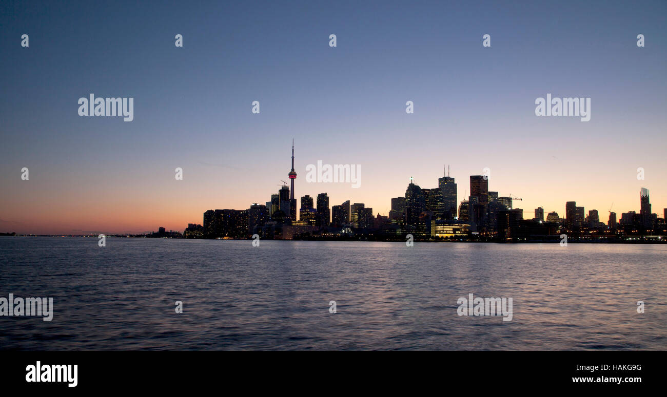 Lo skyline di Toronto in Canada Foto Stock