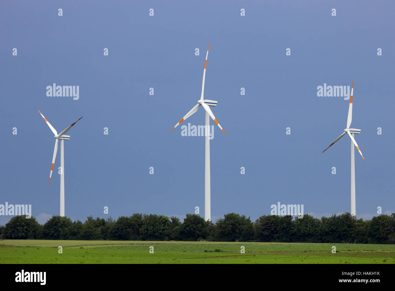 Turbine eoliche Foto Stock