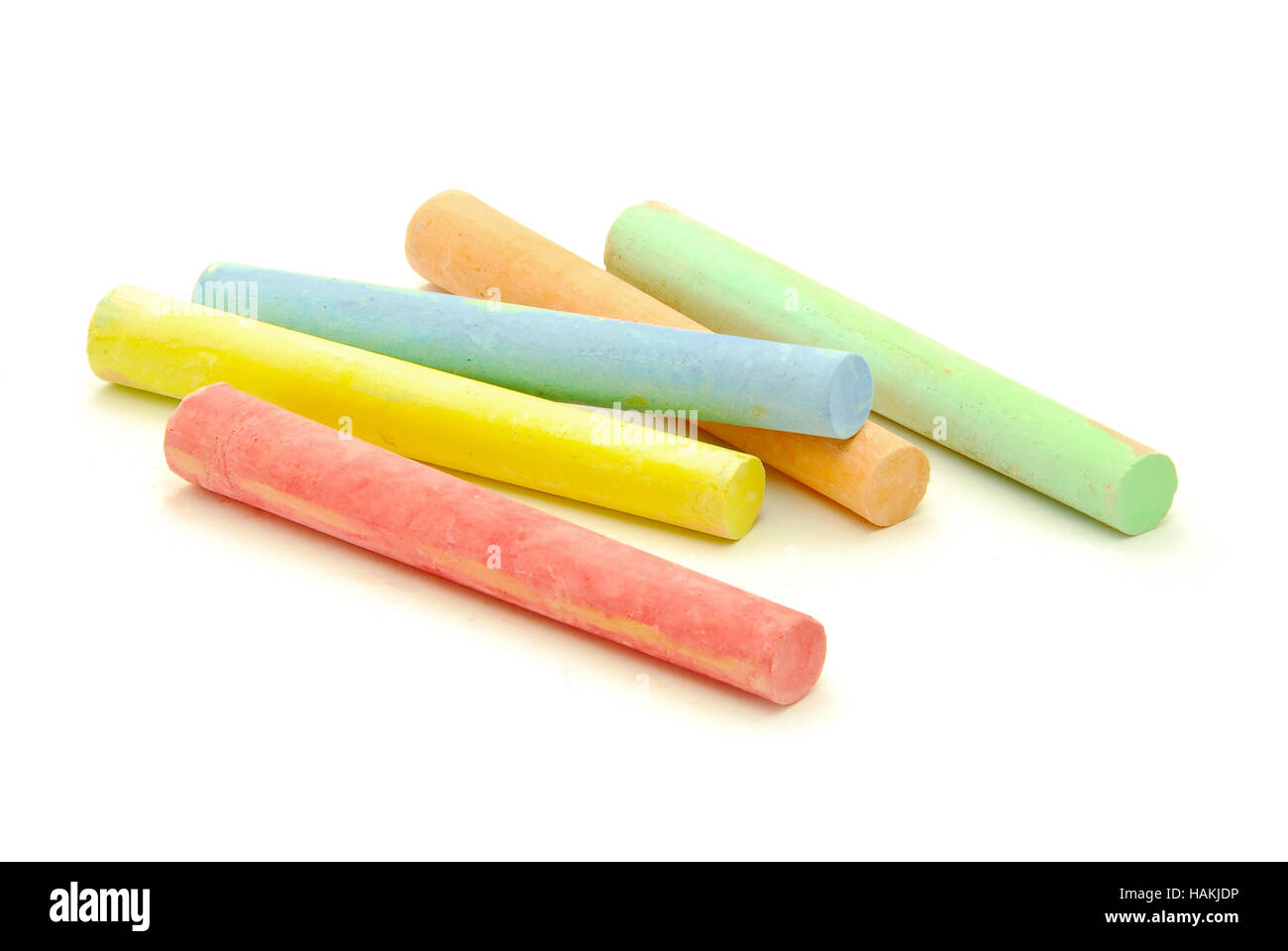 Gesso colorato isolato Foto Stock