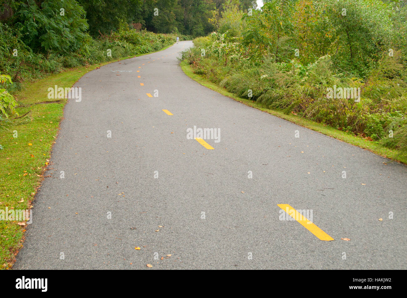 Blackstone River Bikeway, Blackstone River Bikeway parco statale, Blackstone River Valley National Historical Park, Rhode Island Foto Stock