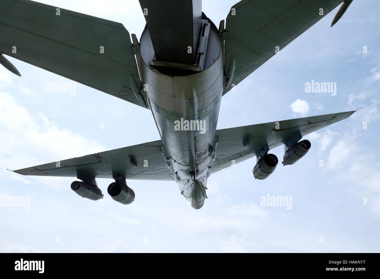 Museo della guerra croato di indipendenza, 1991 - 1995, fighter di aerei da combattimento MIG 21, Turanj, Croazia Foto Stock